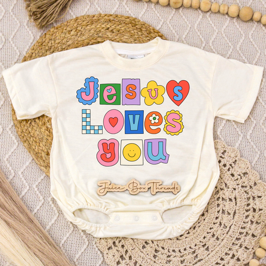 Jesus Loves You Romper/Tee