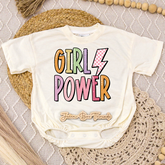 Girl Power Romper/Tee