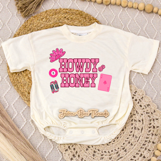Howdy Honey Romper/Tee