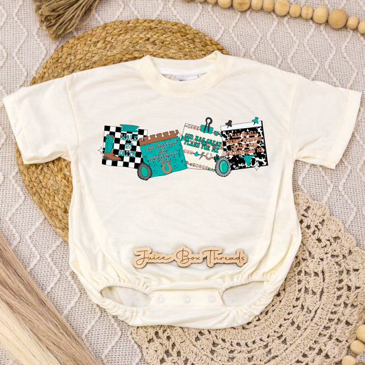 Western Christian Notes Romper/Tee