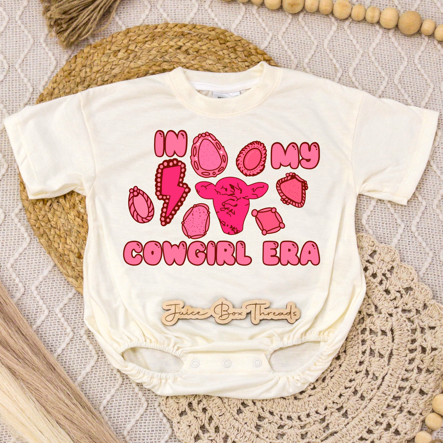 In My Cowgirl Era Romper/Tee