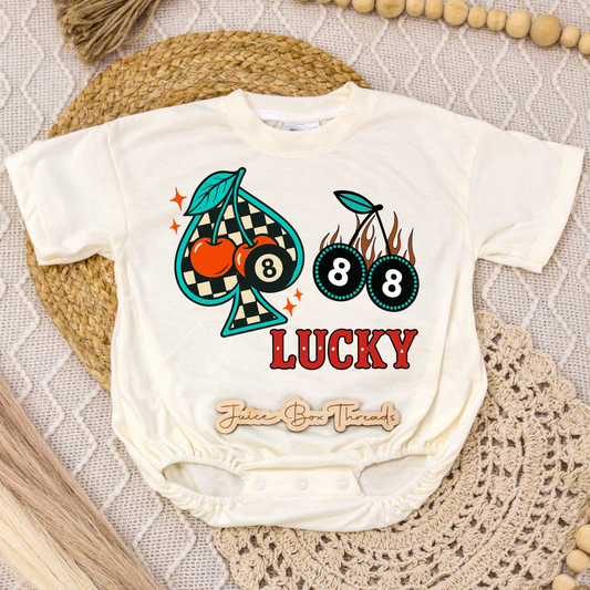 Lucky Spades Romper/Tee