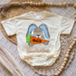 Carrot Bunny Name Romper/Tee