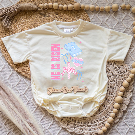 He Is Risen Romper/Tee