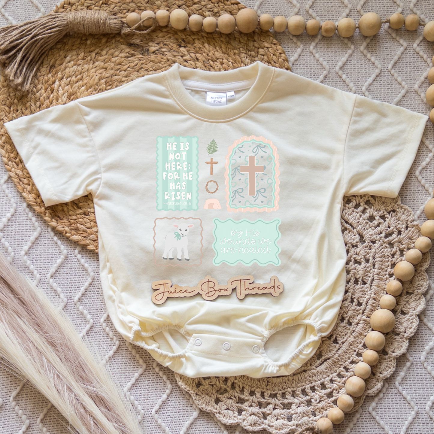 He Is Not Here For He Has Risen Romper/Tee