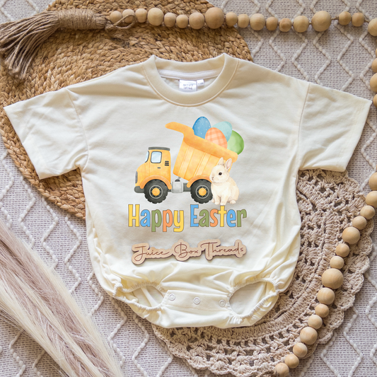 Happy Easter Truck Romper/Tee