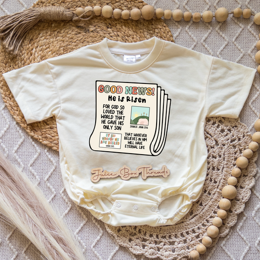 Good News Boy Romper/Tee