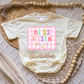 He is Risen Pink Gingham Romper/Tee