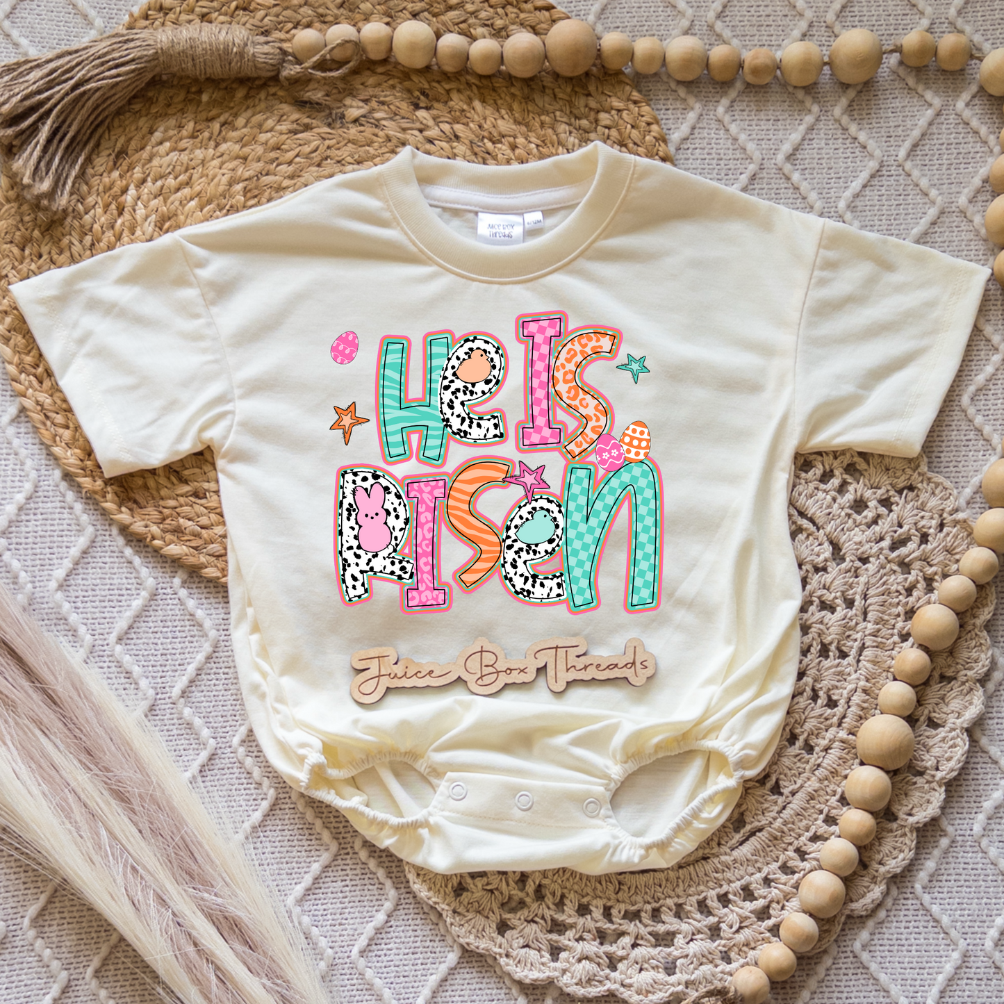 He Is Risen Romper/Tee