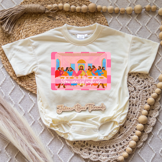 You Can Sit With Us Romper/Tee