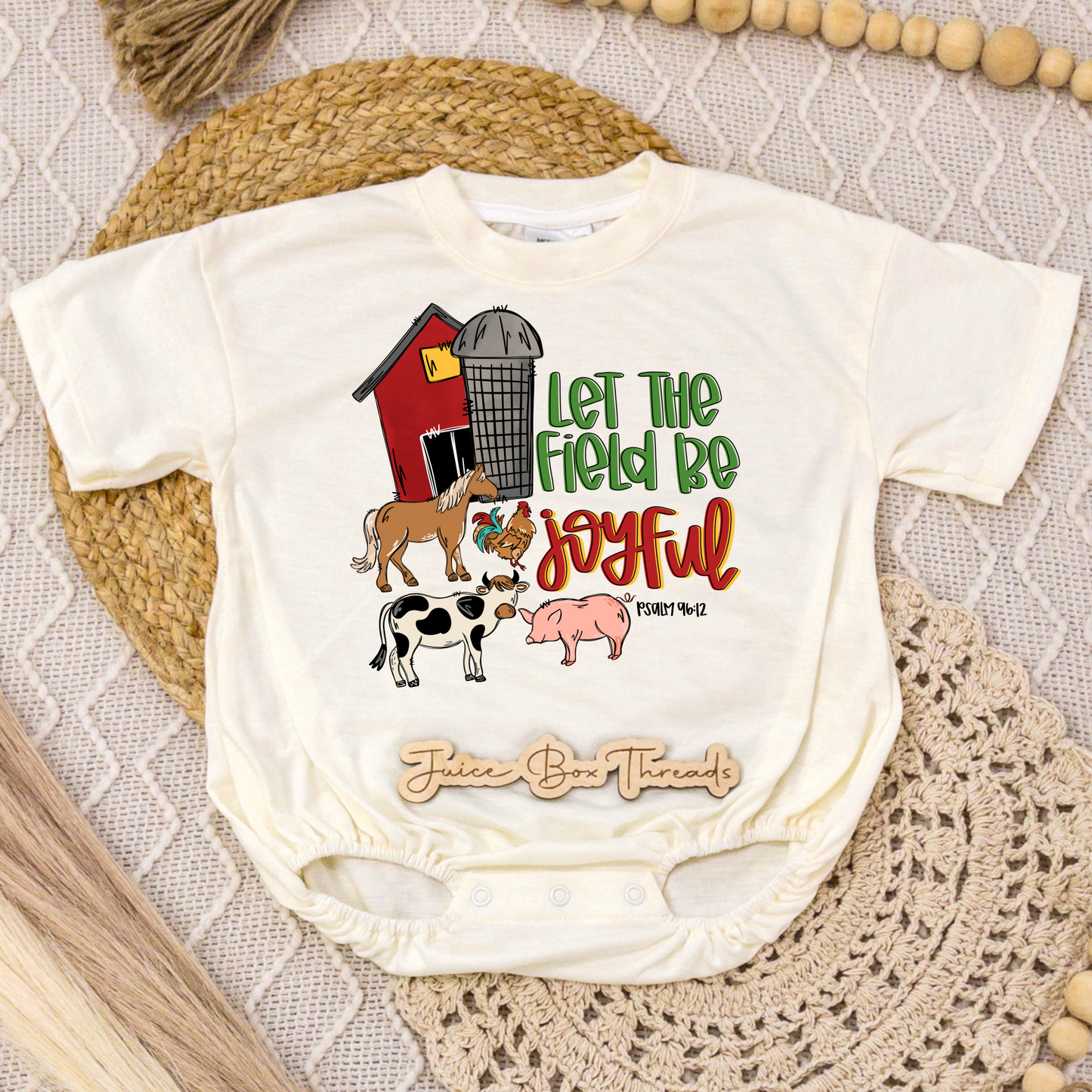 Let The Fields Be Joyful Romper/Tee