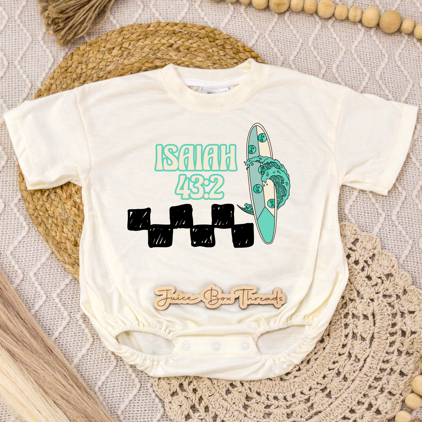 Isaiah 43:2 Romper/Tee