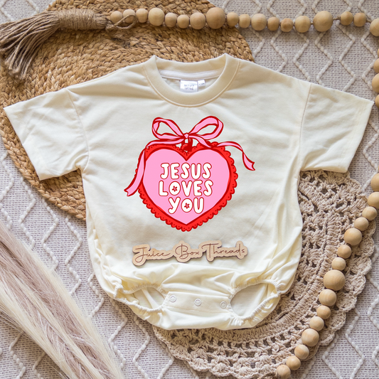 Jesus Loves You Romper/Tee