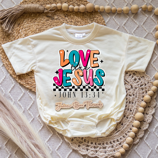 Love Like Jesus Romper/Tee