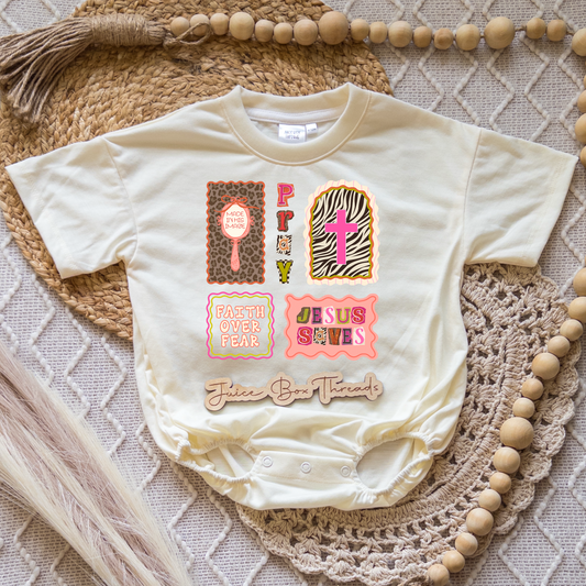 Pray Collage Romper/Tee