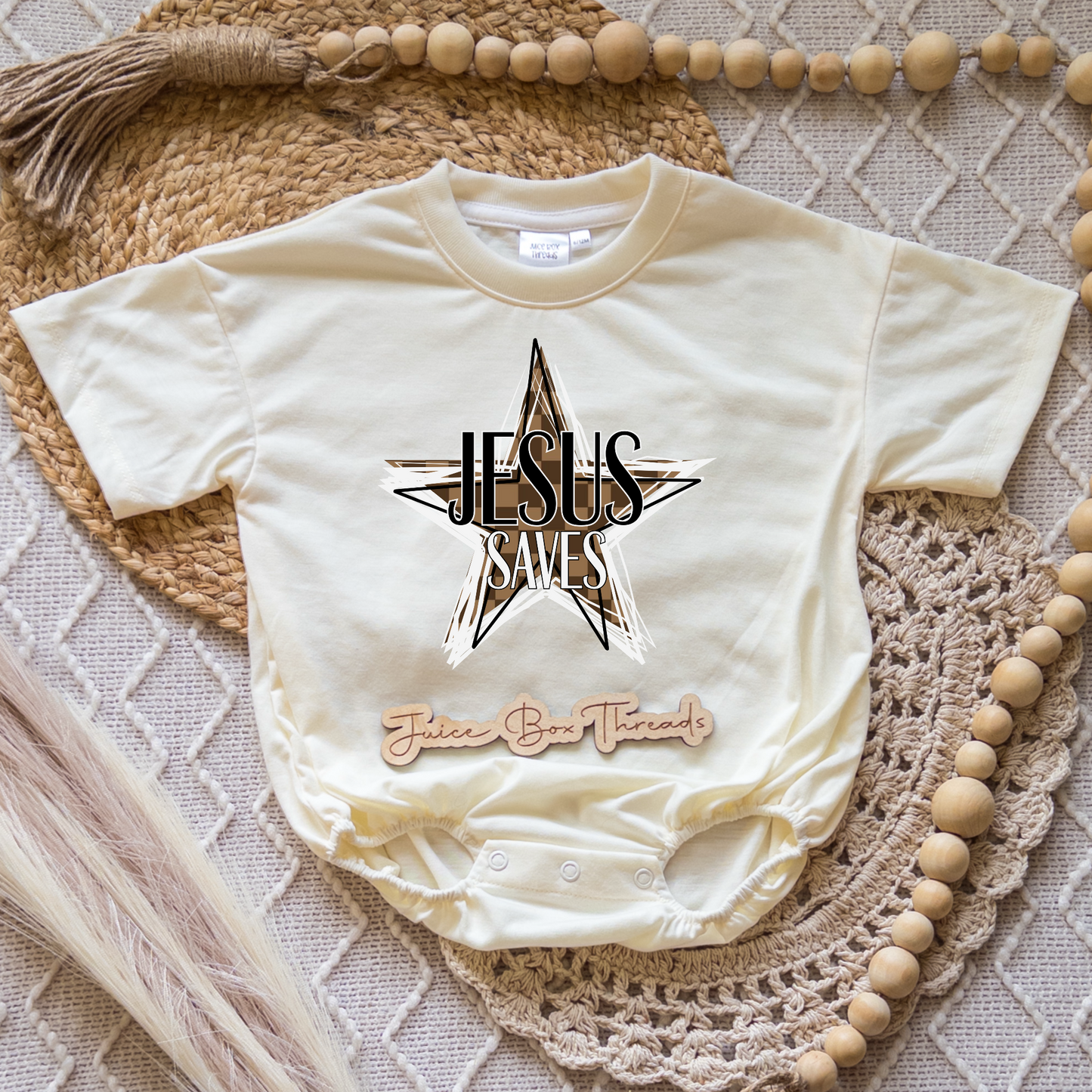 Jesus Saves Romper/Tee
