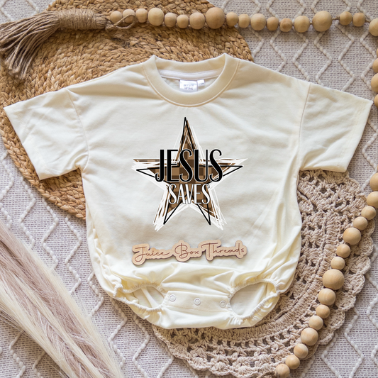 Jesus Saves Romper/Tee