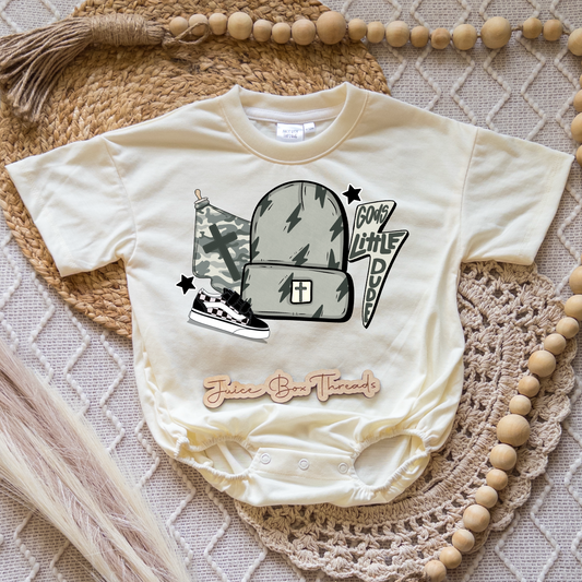God's Little Dude Romper/Tee