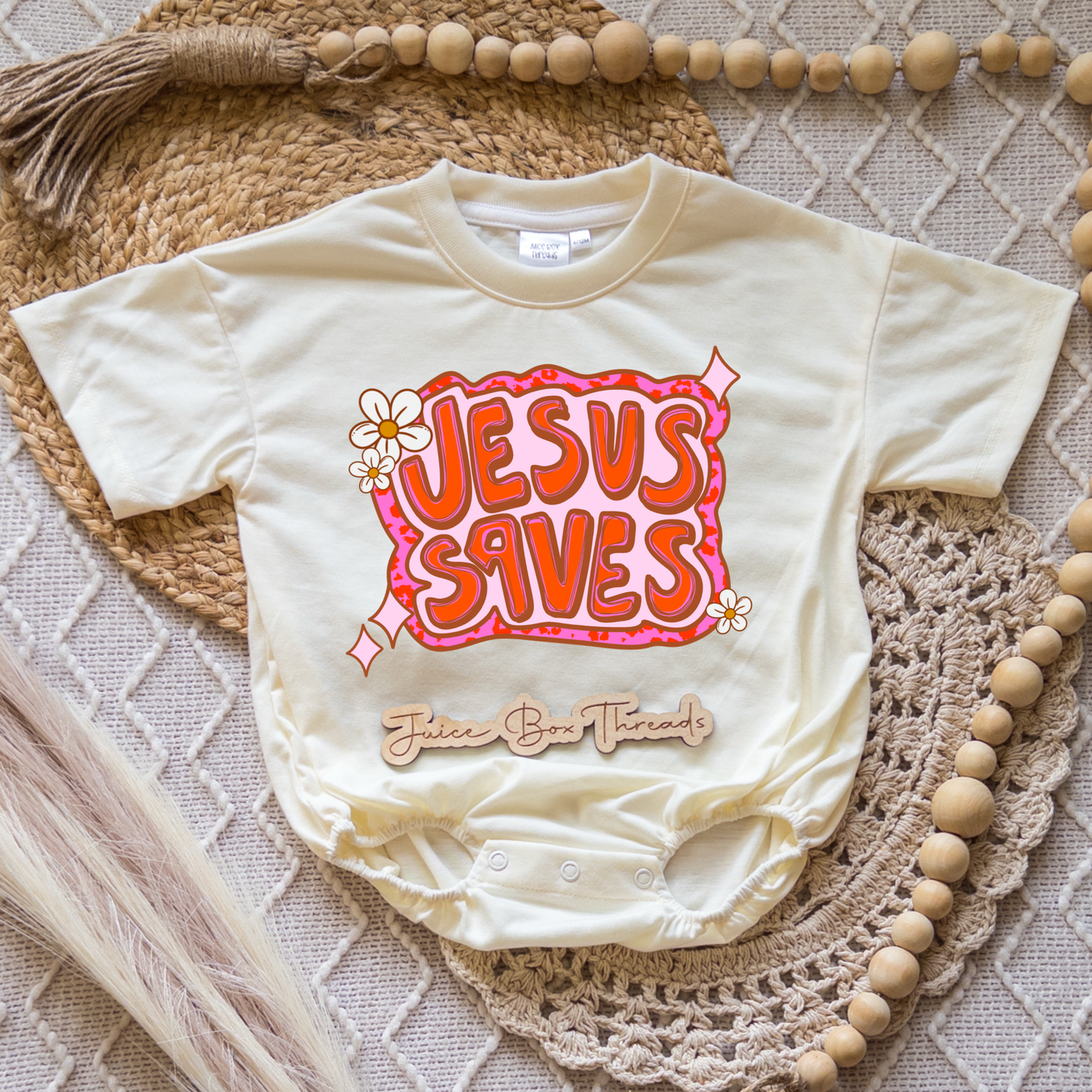 Jesus Saves Romper/Tee