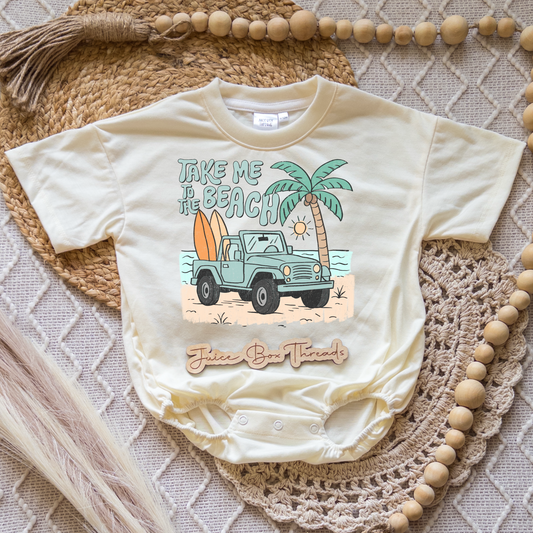 Take Me to the Beach Romper/Tee