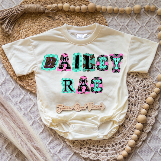 Western Name Romper/Tee
