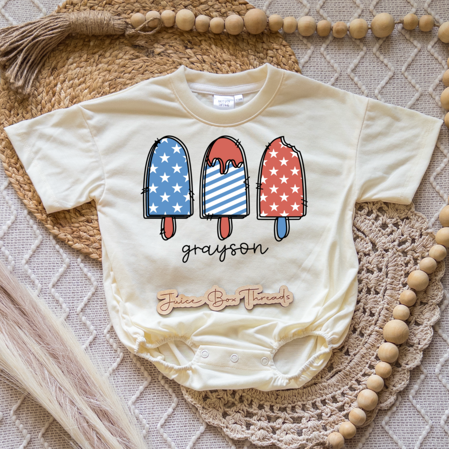 Name Popsicle Romper/Tee