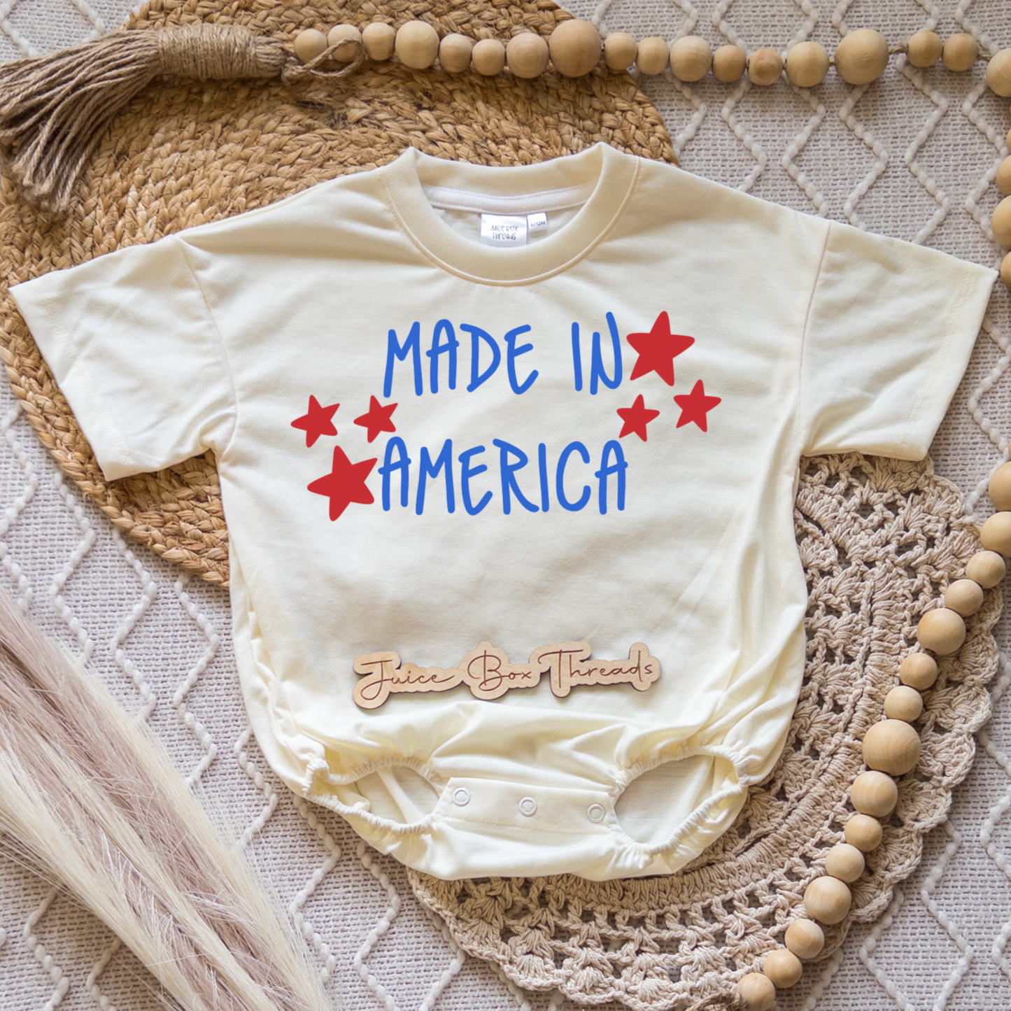Made in America Romper/Tee