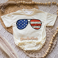 Patriotic Sunglasses Romper/Tee