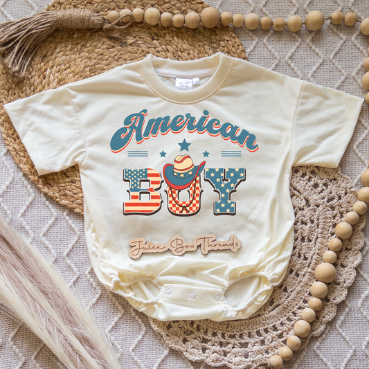 American Boy Romper/Tee