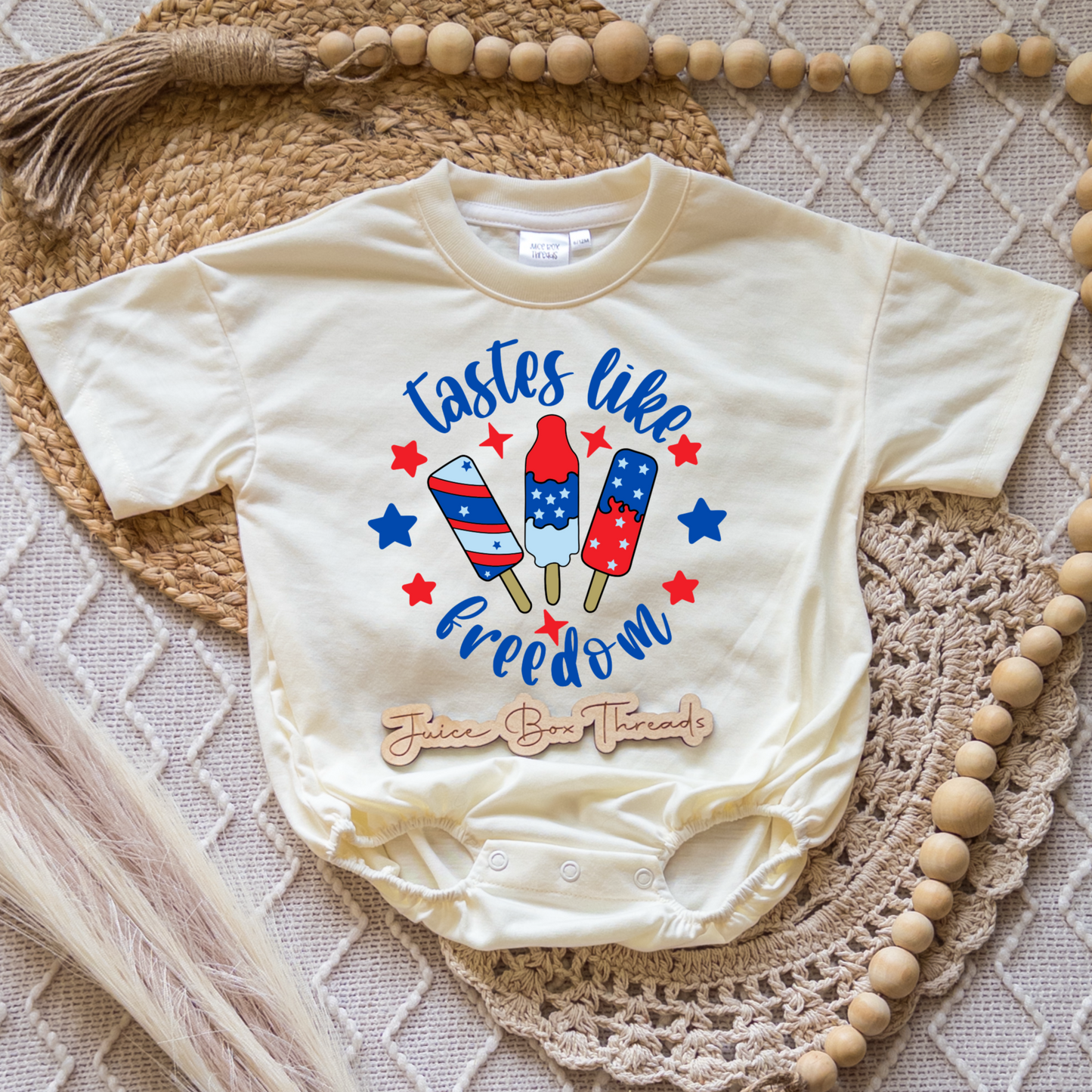 Tastes Like Freedom Romper/Tee