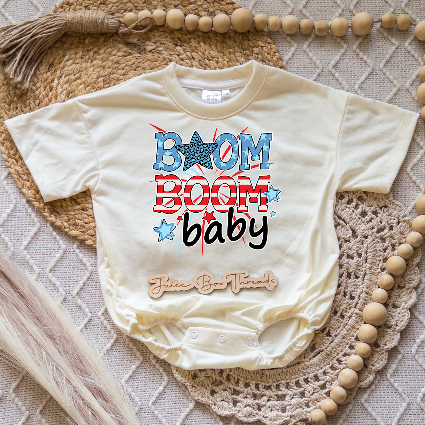 Boom Boom Baby Romper/Tee