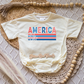 America Striped Romper/Tee