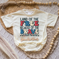Land of the Free Because of the Brave Romper/Tee