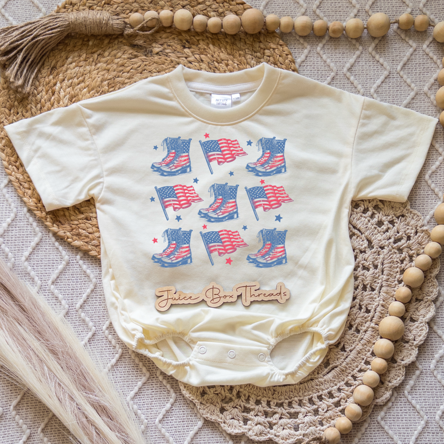 Troops Flag Romper/Tee