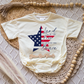 Land of the Free Because of the Brave Romper/Tee