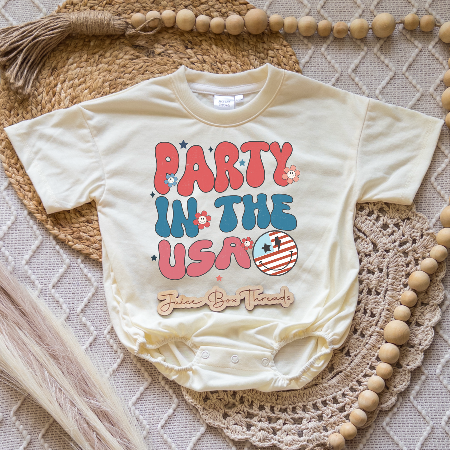Party In the USA Romper/Tee