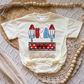 USA Name Romper/Tee