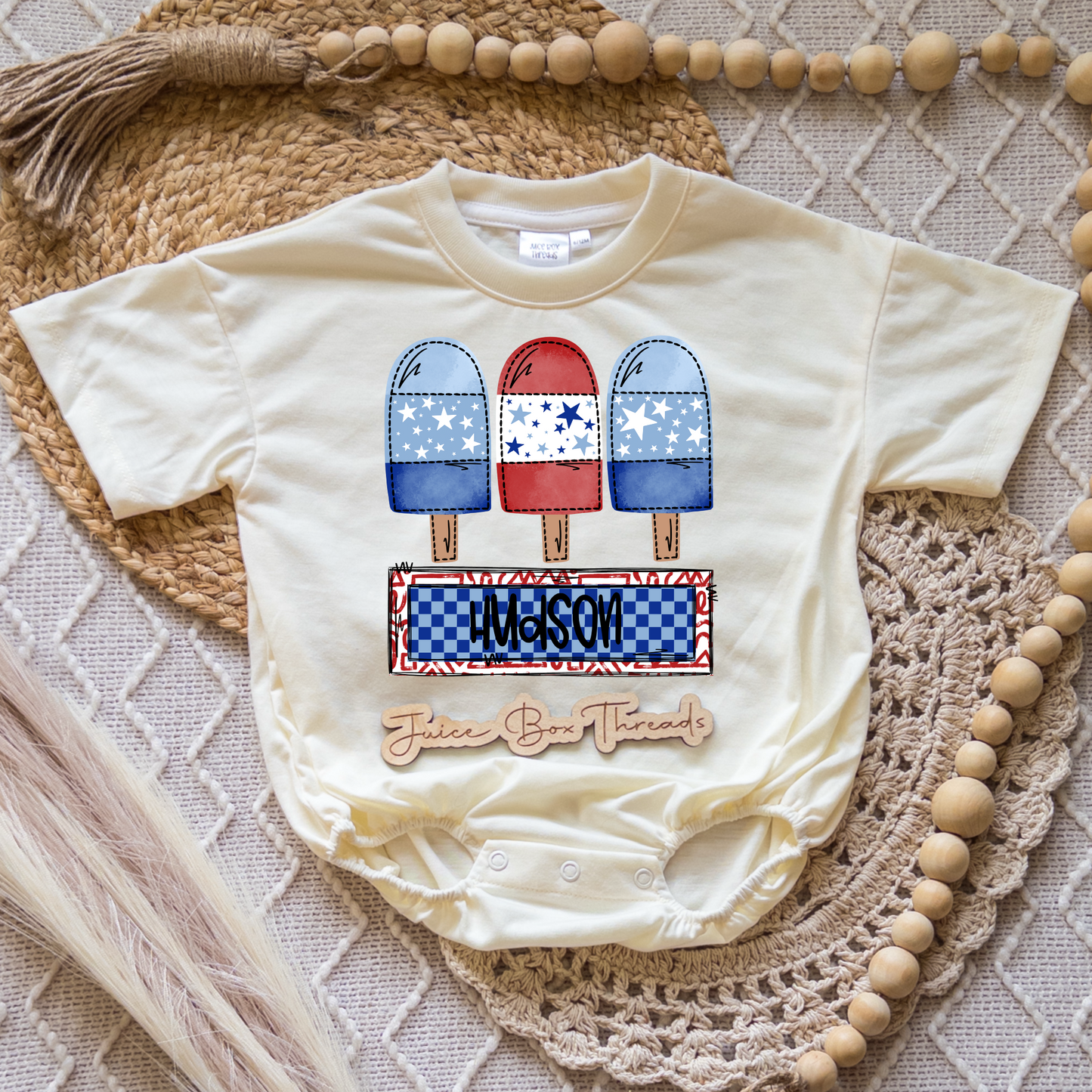 Popsicle Name Romper/Tee