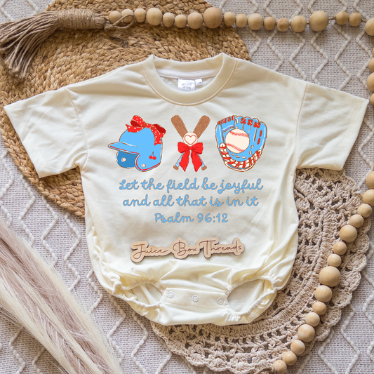 Patriotic Girl Christian Baseball Romper/Tee