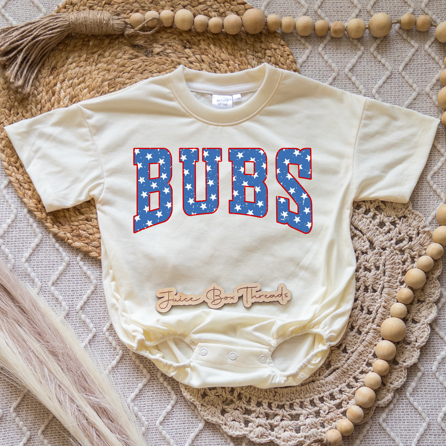 Bubs Stars Romper/Tee