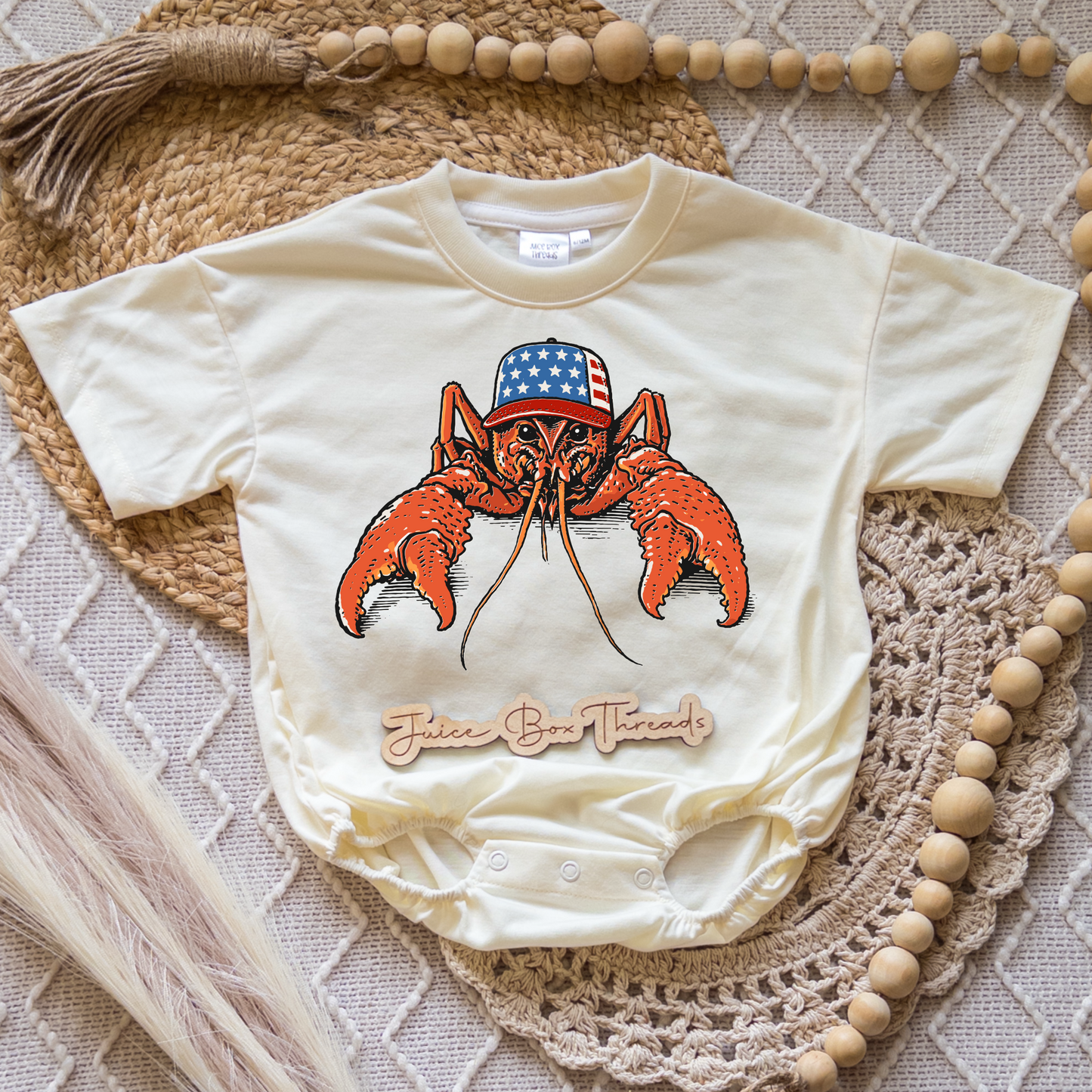American Crawfish Romper/Tee