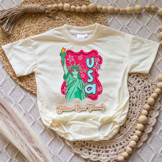Statue of Liberty Romper/Tee