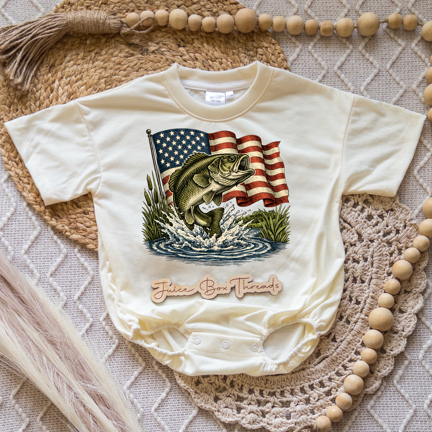 Fish Flag Romper/Tee