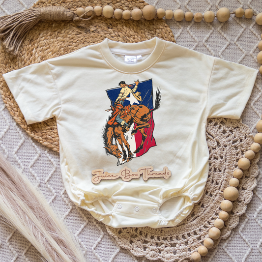 Rodeo Texas Flag Romper/Tee