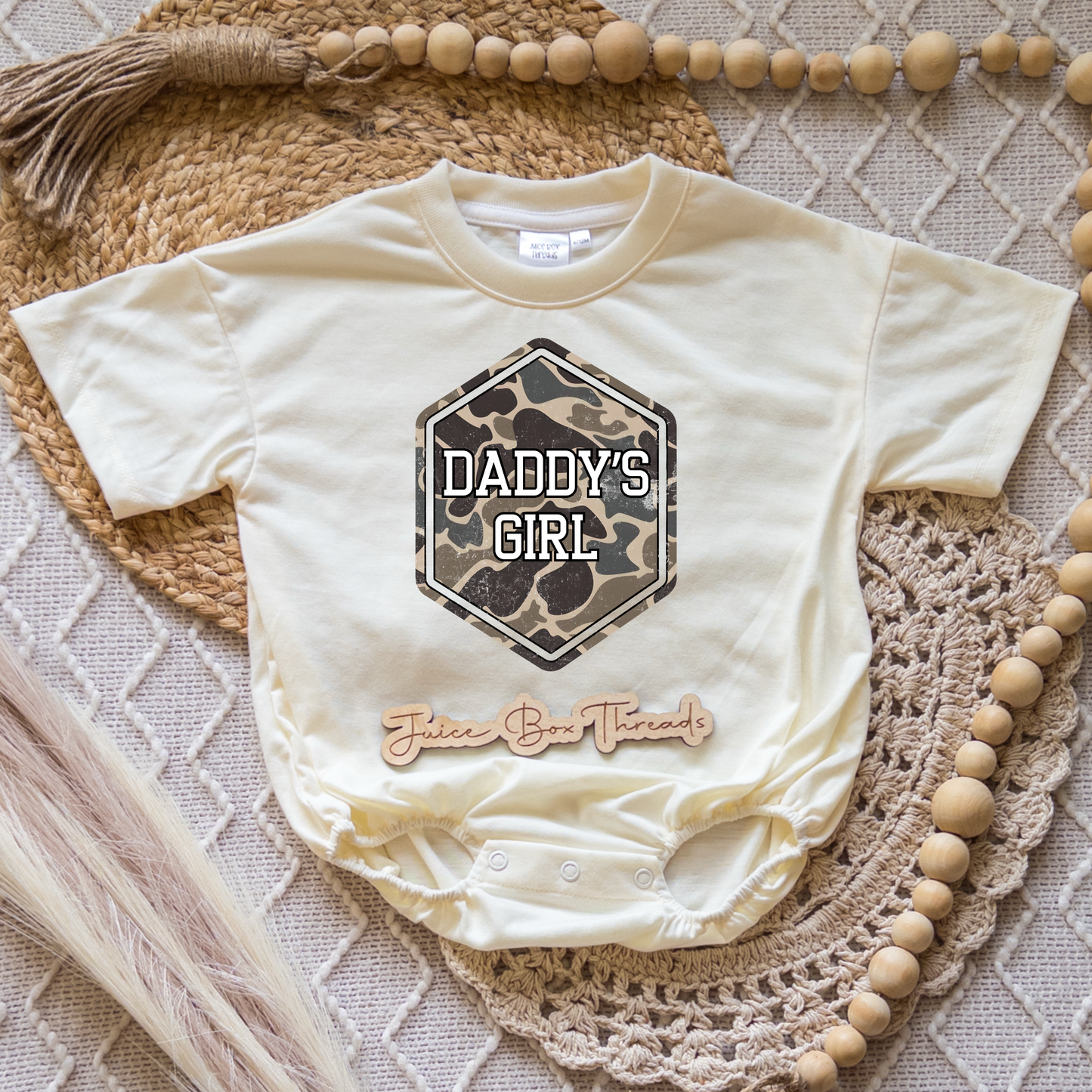 Daddy's Girl Camo Romper/Tee
