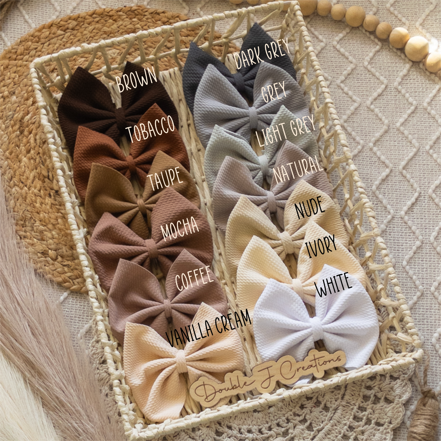 Solid Bows (Bullet Fabric)