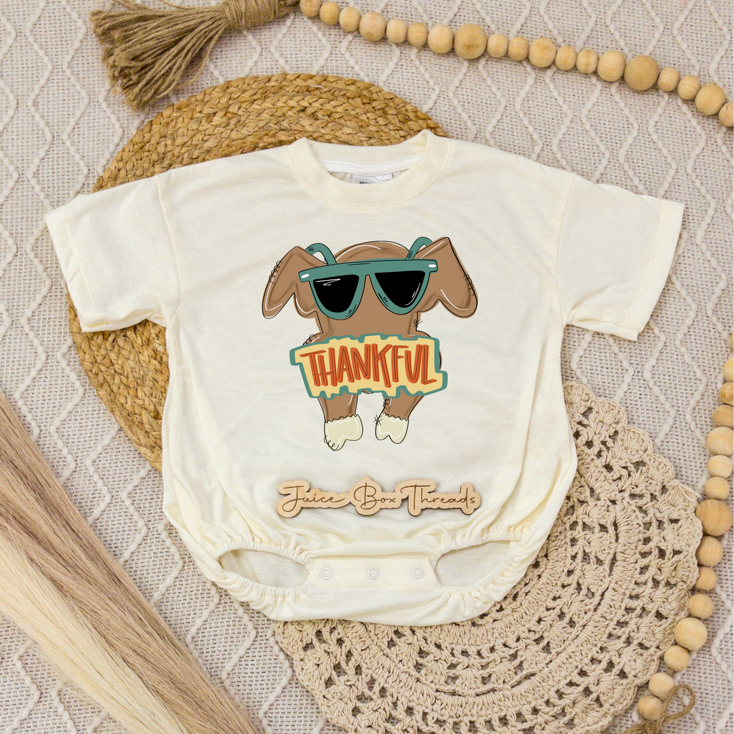 Thankful Turkey Romper/Tee