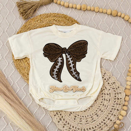 Football Bow Romper/Tee