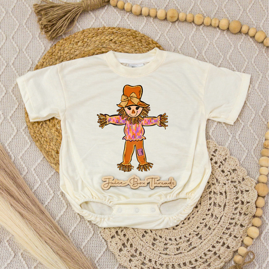 Girl Scarecrow Romper/Tee