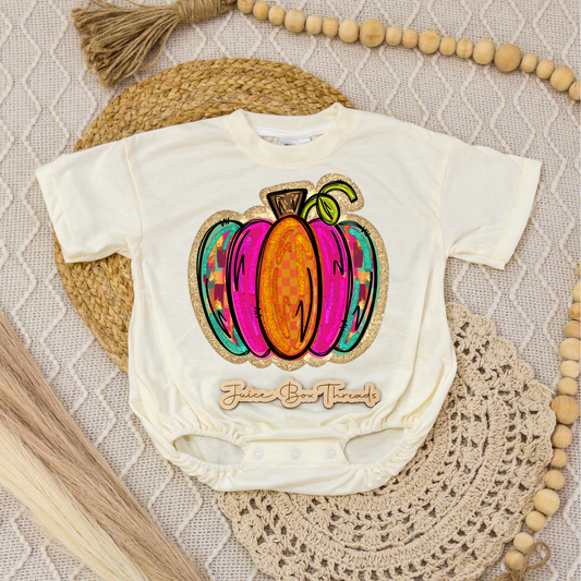 Girly Pumpkin Romper/Tee